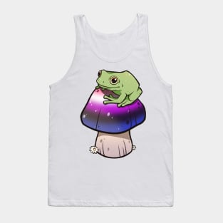 Genderfluid Pride Mushroom Frog Tank Top